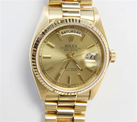 rolex 18k yellow gold oyster perpetual day-date president|rolex watch day date price.